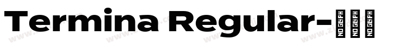Termina Regular字体转换